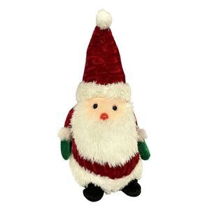 Toymax Roly Poly Plush Santa Christmas Decoration Faux Fur Beard Squishy